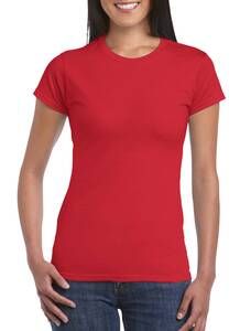 Gildan GI6400L - T-shirt ring-spun attillata Rosso
