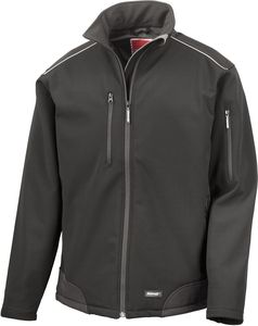 Result R124 - Giacca da Lavoro Ripstop Softshell Black/Black