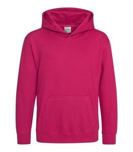 AWDIS JUST HOODS JH01J - Felpa Con cappuccio bambino Hot Pink