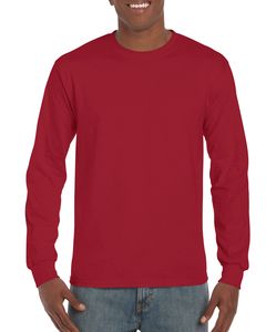 Gildan GD014 - T-shirt Ultra maniche lunghe Rosso cardinale