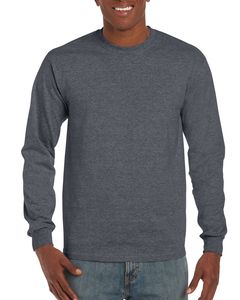 Gildan GD014 - T-shirt Ultra maniche lunghe Dark Heather