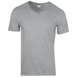 Gildan GD010 - T-shirt uomo con scollatura a V Softstyle® Sports Grey