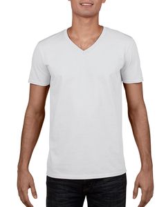 Gildan GD010 - T-shirt uomo con scollatura a V Softstyle® Bianco
