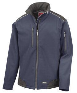 Result Work-Guard R124A - Giacca da lavoro Ripstop softshell Navy/ Black