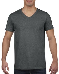 Gildan 64V00 - T-shirt uomo con scollatura a V Softstyle® Dark Heather
