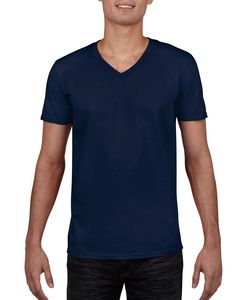 Gildan 64V00 - T-shirt uomo con scollatura a V Softstyle® Blu navy