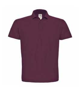 B&C BCID1 - Polo Uomo Maniche Corte Wine