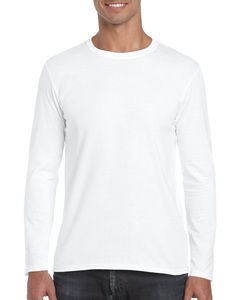 Gildan GN644 - T-Shirt da Adulti a Maniche Lunghe Softstyle Bianco