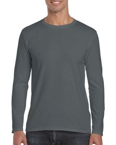 Gildan GN644 - T-Shirt da Adulti a Maniche Lunghe Softstyle Charcoal