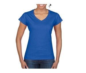 Gildan GN647 - T-Shirt da Donna con Collo a V Blu royal