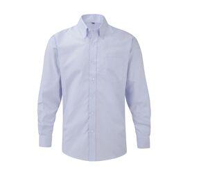 Russell Collection JZ932 - Camicia Maniche Lunghe Oxford Uomo