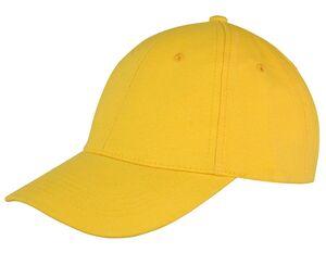 Result RC081 - Memphis Brushed Cotton Low Profile Cap Giallo oro