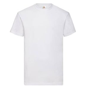 Fruit of the Loom SC220 - T-shirt girocollo da uomo Bianco