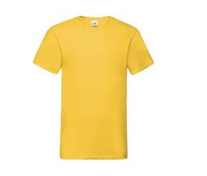 Fruit of the Loom SC234 - T-shirt da uomo con scollo a V dal peso contenuto Sunflower