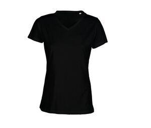 SANS Étiquette SE634 - Ladies' no label V-neck t-shirt Nero
