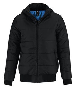 B&C BC335 - Superhood Men Black/Colbalt Blue