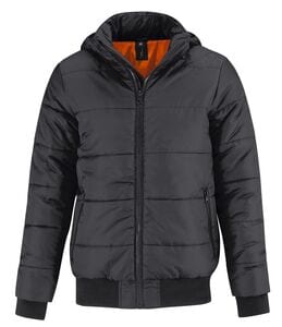 B&C BC335 - Superhood Men Dark Grey/Orange