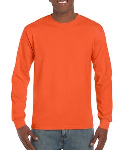 Gildan GN186 - T-Shirt Maniche Lunghe Arancio