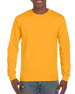 Gildan GN186 - T-Shirt Maniche Lunghe Giallo oro