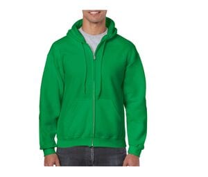 Gildan GN960 - Felpa con Cappuccio e Cerniera Pesante Irish Green