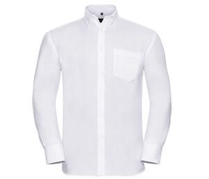 Russell Collection JZ956 - Men's Long Sleeve Ultimate Non-Iron Shirt Bianco