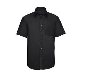 Russell Collection JZ957 - Men's Short Sleeve Ultimate Non-Iron Shirt Nero