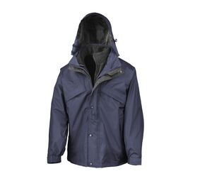 Result RS068 - 3-In-I Zip And Clip Jacket Blu navy
