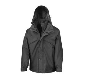 Result RS068 - 3-In-I Zip And Clip Jacket Nero