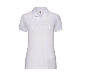 Fruit of the Loom SC281 - Polo da donna in piquet Bianco