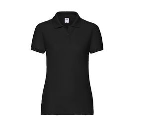 Fruit of the Loom SC281 - Polo da donna in piquet Nero