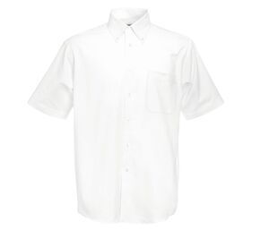 Fruit of the Loom SC405 - Oxford Shirt Short Sleeves (62-112-0) Bianco