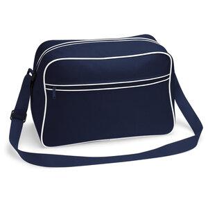 BagBase BG140 - Retro Shoulder Bag Navy/White