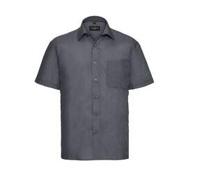 Russell Collection JZ935 - Camicia PoliCotton Uomo Maniche Corte