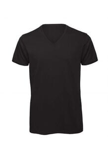 B&C BC044 - T-Shirt Collo V Uomo Nero