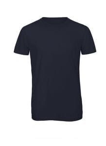 B&C BC055 - TM055 T-Shirt A Tre Tessuti Uomo Blu navy