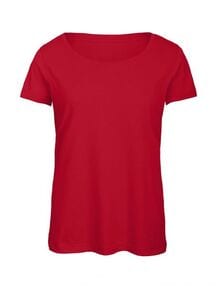 B&C BC056 - Maglietta Tri-Blend da donna Rosso
