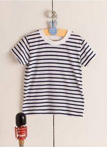 Larkwood LW027 - T-Shirt Girocollo A Righe Da Bambino