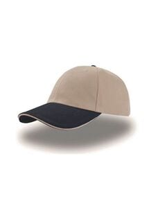 Atlantis AT003 - Liberty Sandwich Cap Natural/Navy