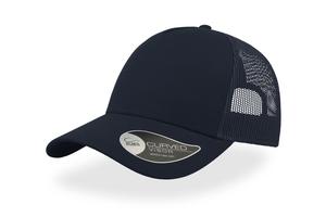 Atlantis AT085 - Cappellino trucker in cotone a 5 pannelli Navy/Navy