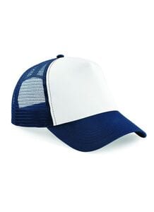 Beechfield BF640 - Cappello Stile Snapback Navy/White