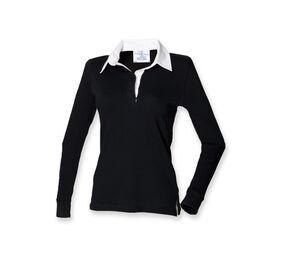 Front row FR101 - Maglia Da Rugby Classica Da Donna Nero