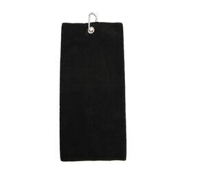 Towel city TC019 - Asciugamano da Golf in Microfibra Nero