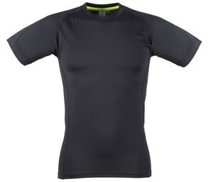 Tombo TL515 - T-shirt Aderente da Uomo Nero