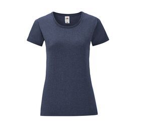 Fruit of the Loom SC151 - Iconic T Donna Heather Navy