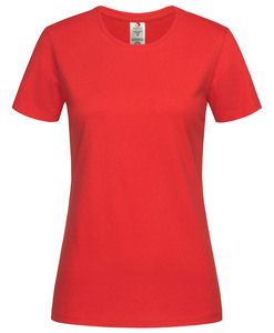 Stedman STE2620 - T-shirt Grocollo Organica Classica da Donna Scarlet Red