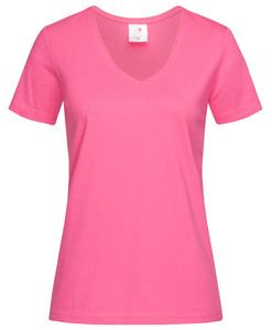 Stedman STE2700 - T-shirt con collo a V da donna Sweet Pink