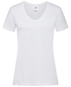 Stedman STE2700 - T-shirt con collo a V da donna Bianco