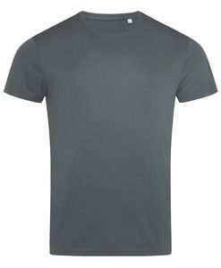 Stedman STE8000 - T-shirt con girocollo da uomo ACTIVE SPORT Granite Grey