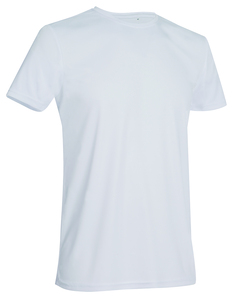 Stedman STE8000 - T-shirt con girocollo da uomo ACTIVE SPORT Bianco