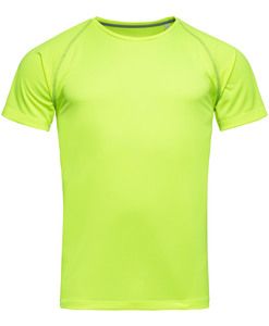 Stedman STE8030 - T-shirt con girocollo da uomo ACTIVE TEAM Cyber Yellow